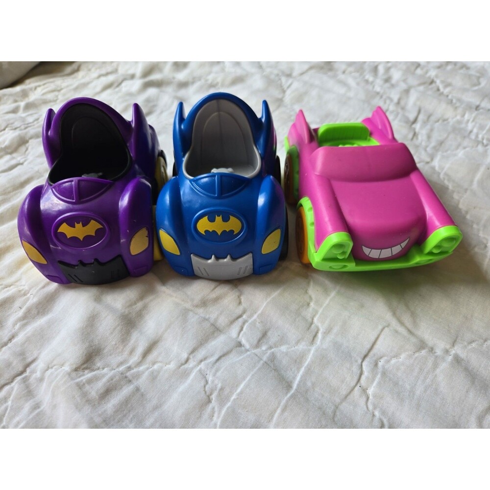 Fisher-Price Little People DC Comics Batman Batgirl & Joker Cars Lot 2020